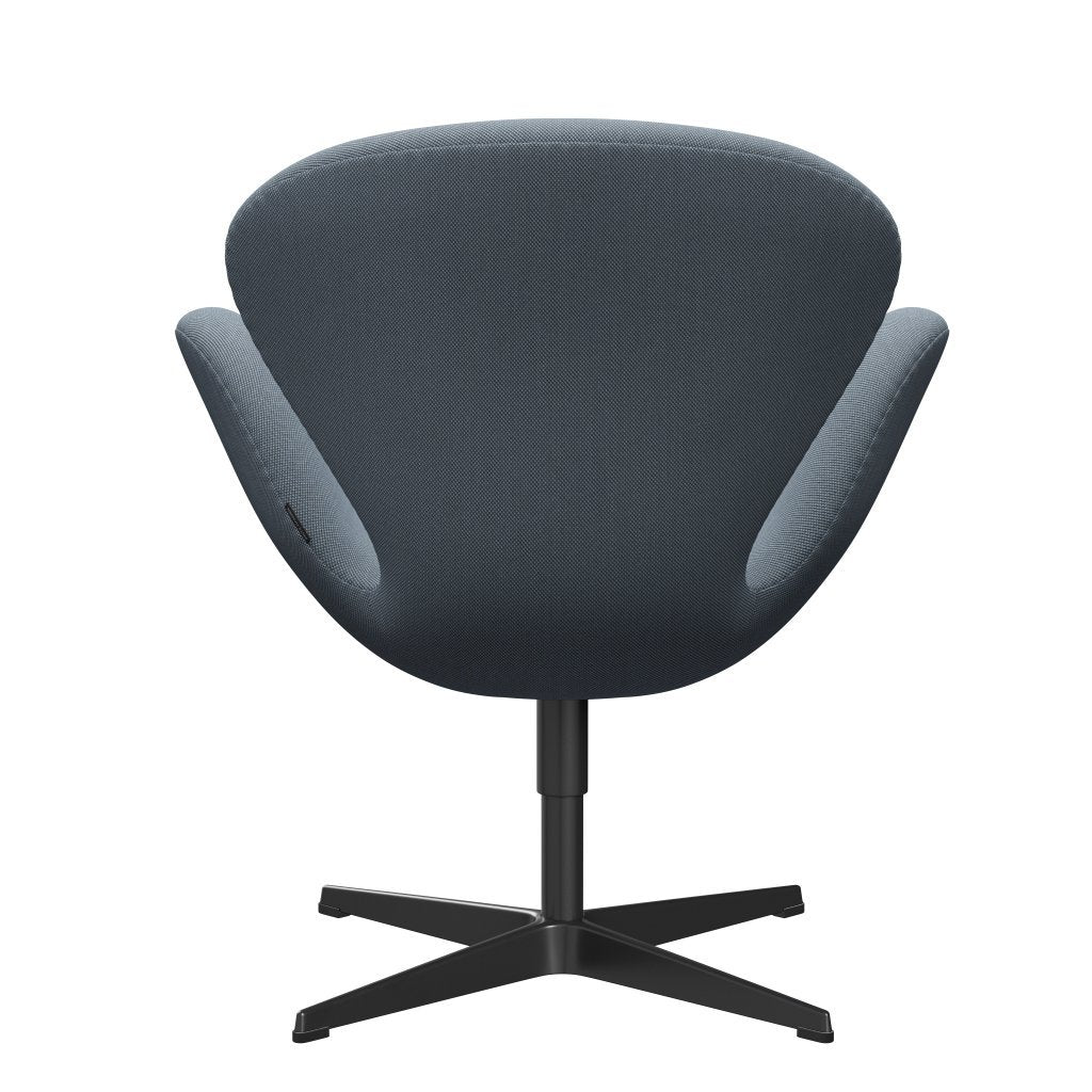 [product_category]-Fritz Hansen Swan Lounge Chair, Black Lacquered/Steelcut Trio Pastel Blue-Fritz Hansen-3320-STR713-BLLA-FRI-4