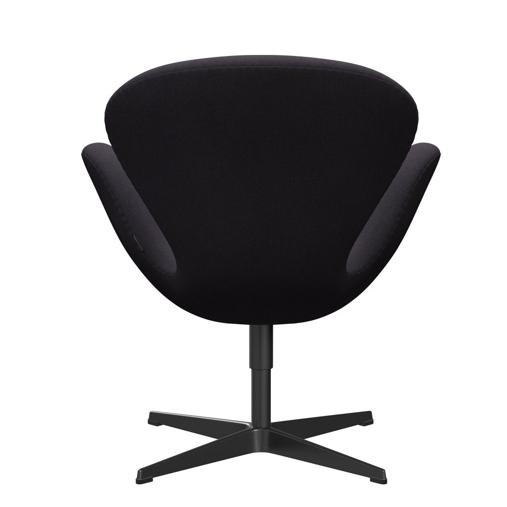 [product_category]-Fritz Hansen Swan Lounge Chair, Black Lacquered/Steelcut Trio Warm Dark Blue-Fritz Hansen-3320-STR776-BLLA-FRI-4