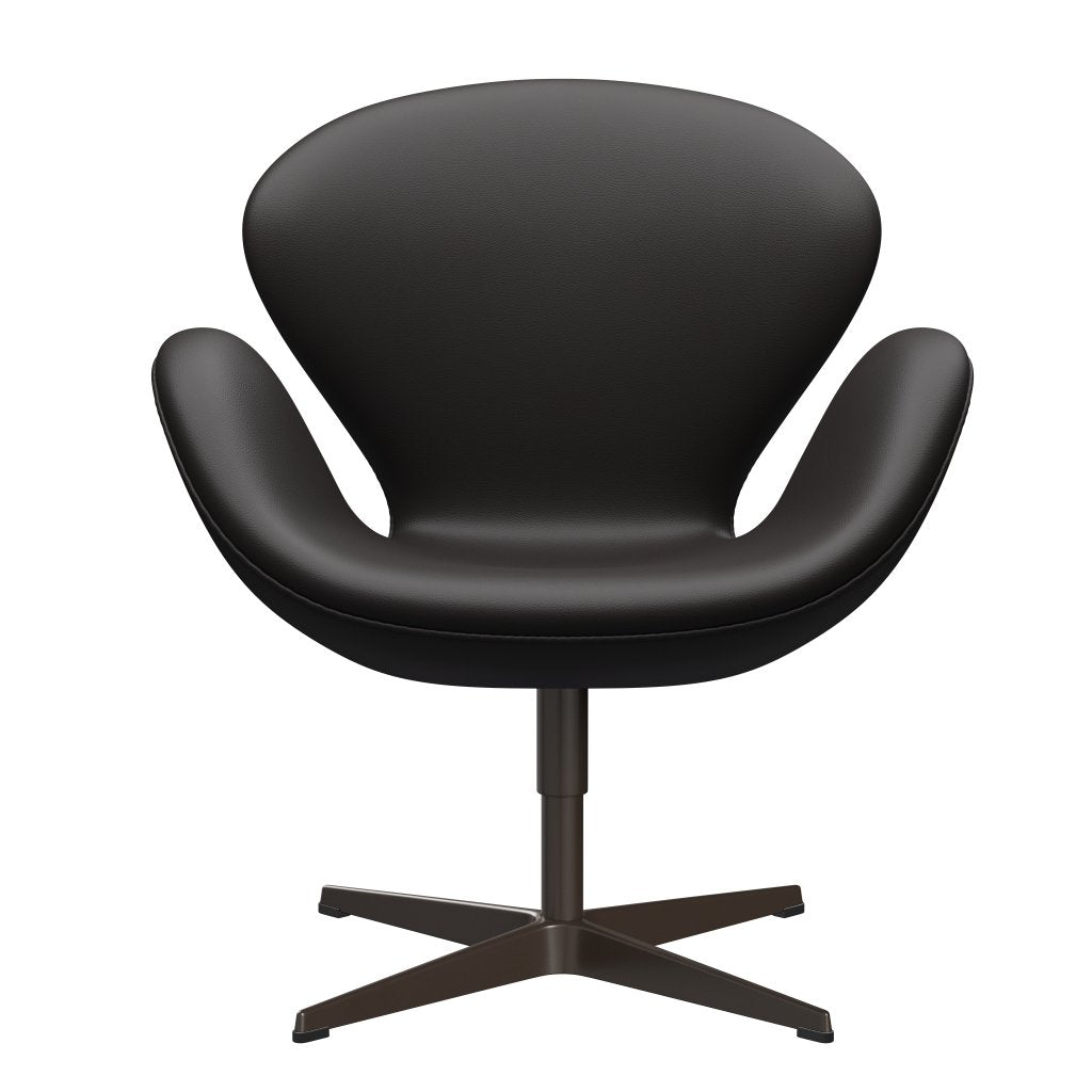 [product_category]-Fritz Hansen Swan Lounge Chair, Brown Bronze/Aura Black Brown-Fritz Hansen-3320-CLBBR-BBBASE-FRI-1