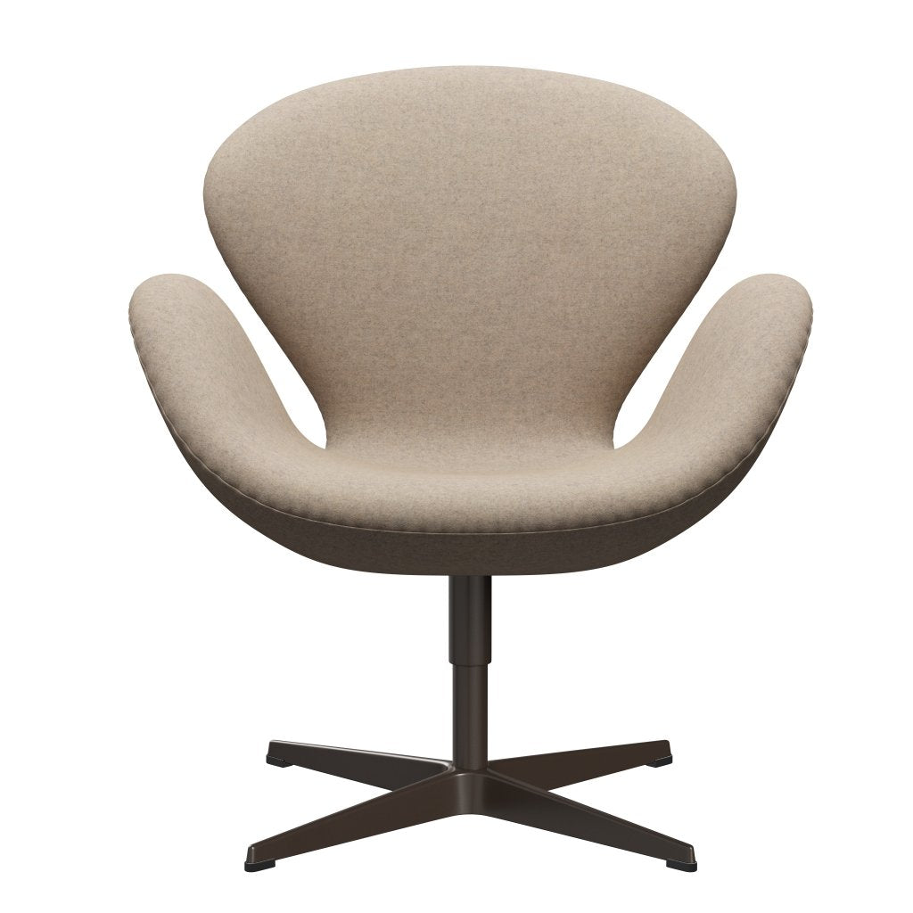 [product_category]-Fritz Hansen Swan Lounge Chair, Brown Bronze/Divina Md Sand-Fritz Hansen-3320-DMD213-BBBASE-FRI-1