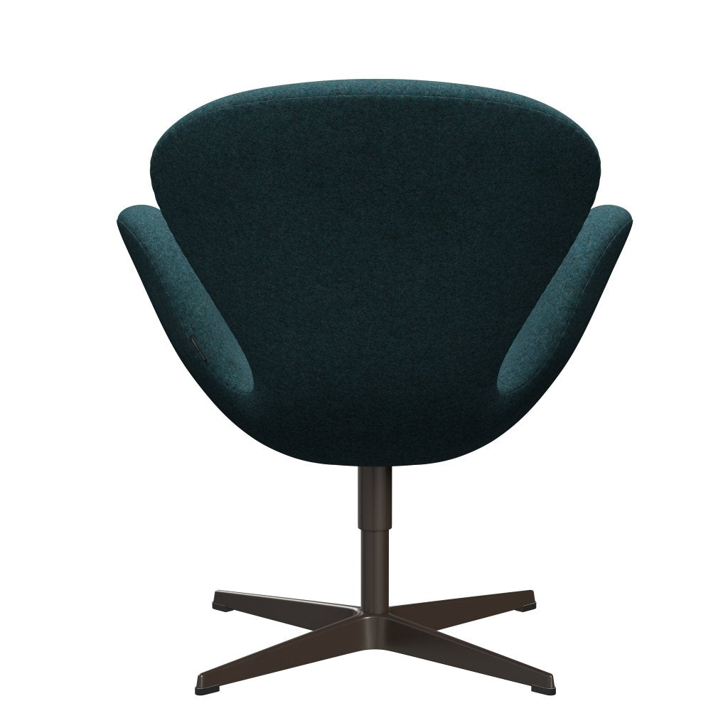 [product_category]-Fritz Hansen Swan Lounge Chair, Brown Bronze/Divina Md Turquoise Dark-Fritz Hansen-3320-DMD843-BBBASE-FRI-4