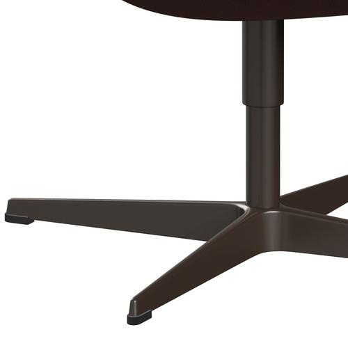 [product_category]-Fritz Hansen Swan Lounge Chair, Brown Bronze/Rims Dark Red/Grey-Fritz Hansen-3320-RIM571-BBBASE-FRI-7