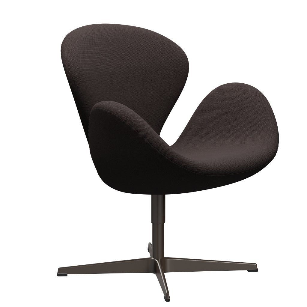 [product_category]-Fritz Hansen Swan Lounge Chair, Brown Bronze/Steelcut Dark Earth Brown-Fritz Hansen-3320-STI695-BBBASE-FRI-2