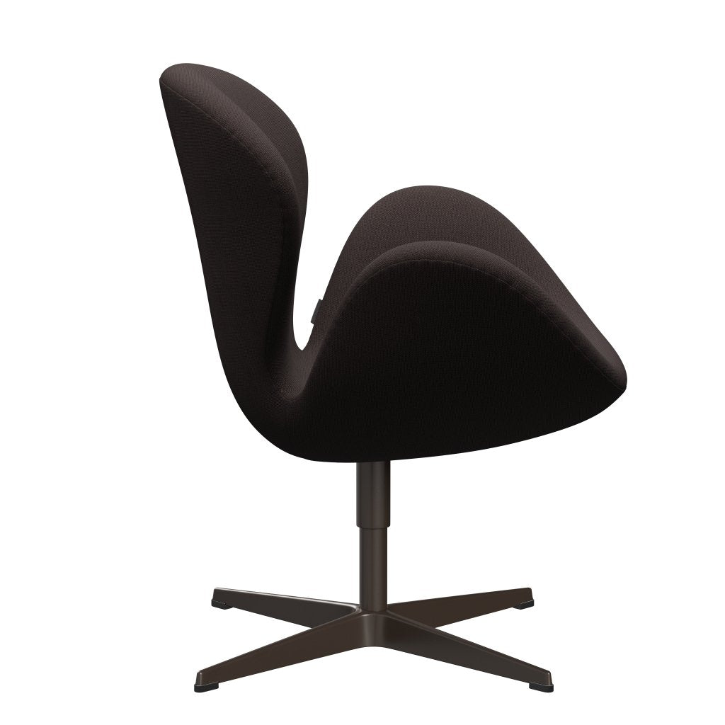 [product_category]-Fritz Hansen Swan Lounge Chair, Brown Bronze/Steelcut Dark Earth Brown-Fritz Hansen-3320-STI695-BBBASE-FRI-3