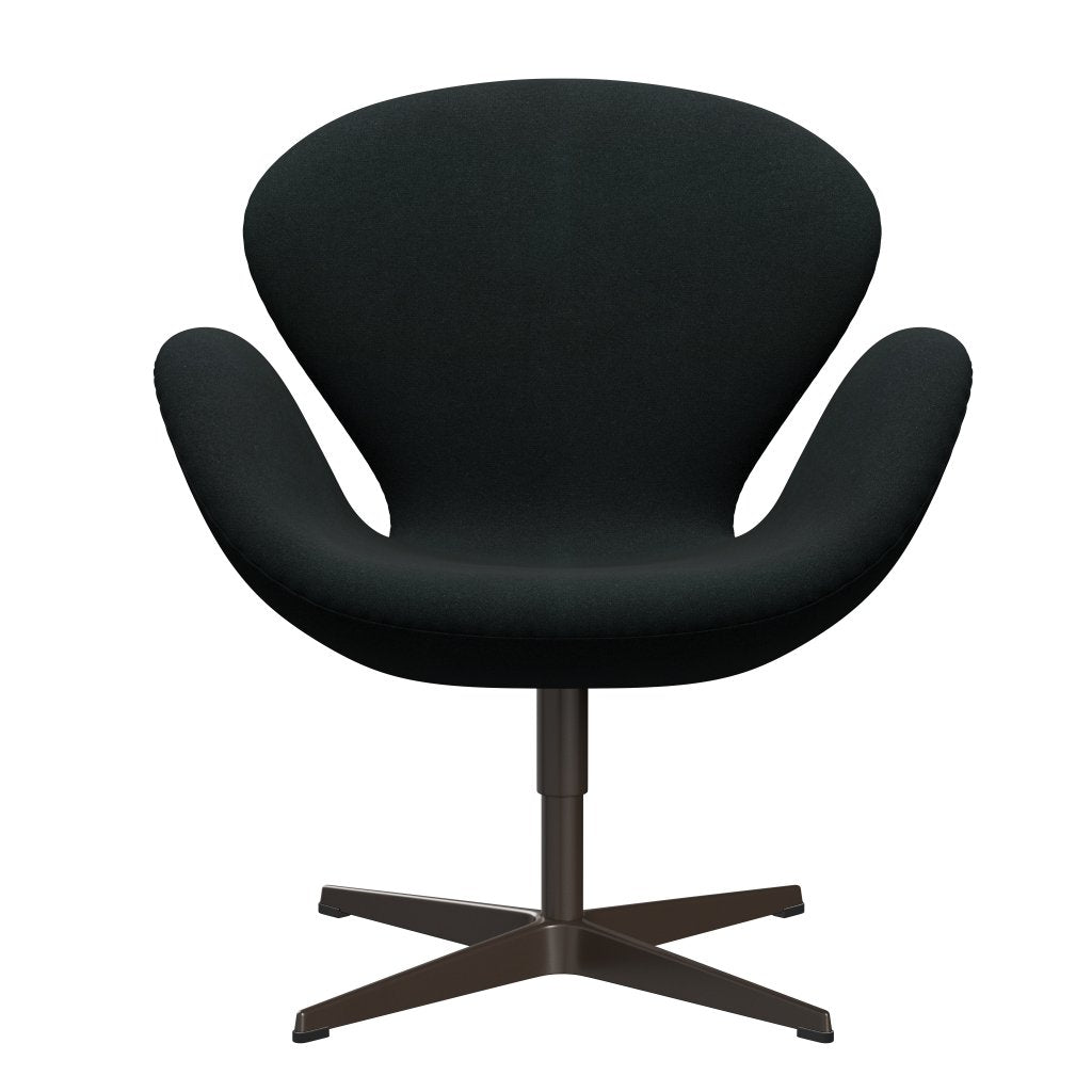 [product_category]-Fritz Hansen Swan Lounge Chair, Brown Bronze/Tonus Black-Fritz Hansen-3320-TON128-BBBASE-FRI-1