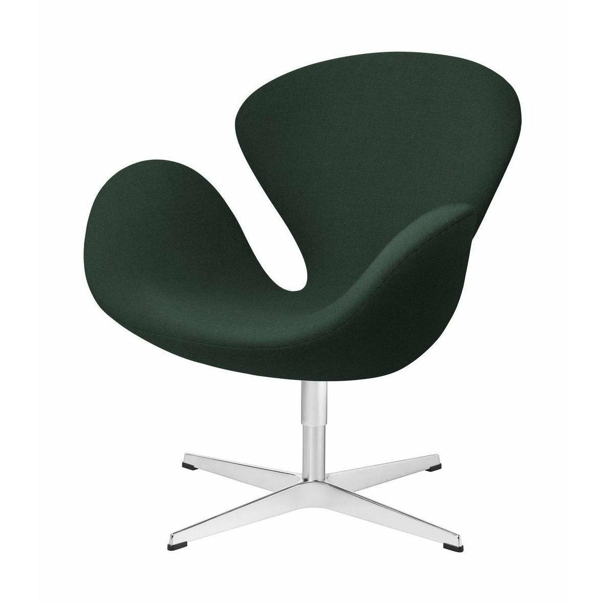 [product_category]-Fritz Hansen Swan Lounge Chair Fabric, Christianshavn Dark Green Uni-Fritz Hansen-3320-Alu-Christianshavn-1160-FRI-1