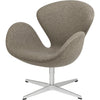  Swan Lounge Chair Fabric Divina melange prach hnědá