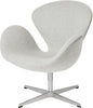  Swan Lounge Chair Fabric Divina melange světle šedá