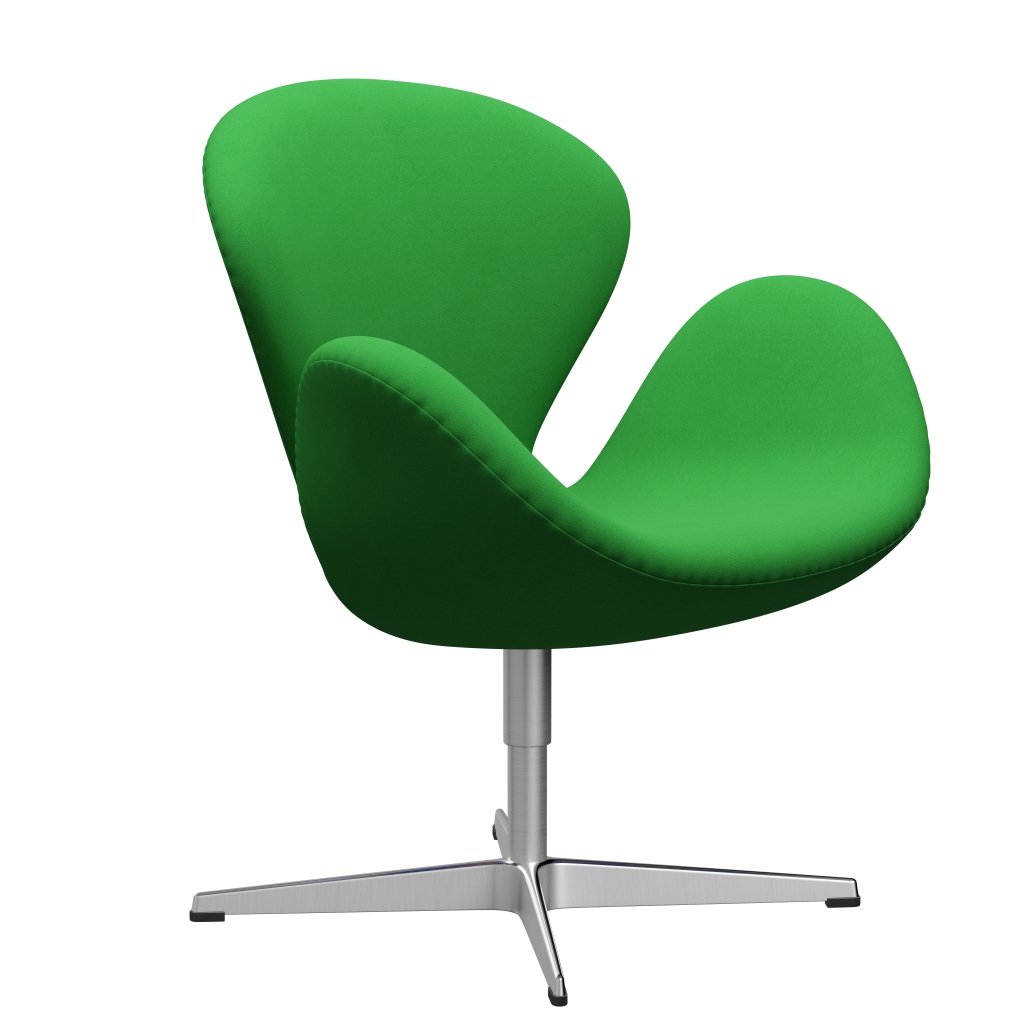 [product_category]-Fritz Hansen Swan Lounge Chair, Satin Brushed Aluminium/Comfort Green (68003)-Fritz Hansen-3320-C68003-SPAL-FRI-2