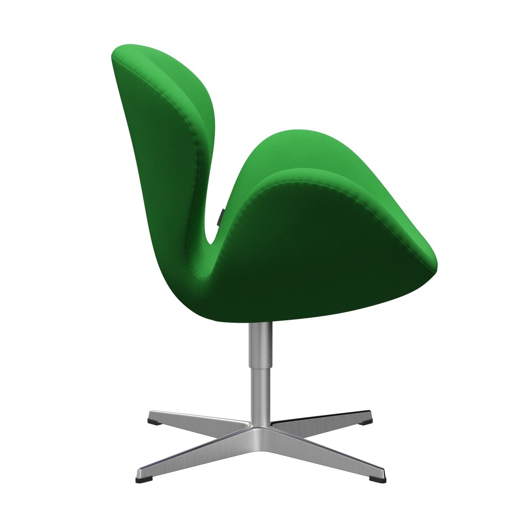 [product_category]-Fritz Hansen Swan Lounge Chair, Satin Brushed Aluminium/Comfort Green (68003)-Fritz Hansen-3320-C68003-SPAL-FRI-3