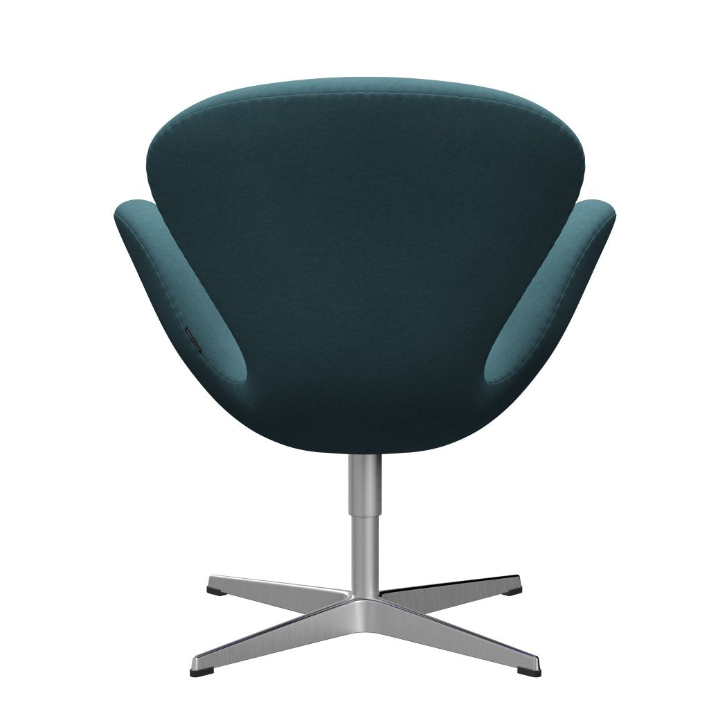 [product_category]-Fritz Hansen Swan Lounge Chair, Satin Brushed Aluminium/Comfort Light Grey/Blue-Fritz Hansen-3320-C00034-SPAL-FRI-4