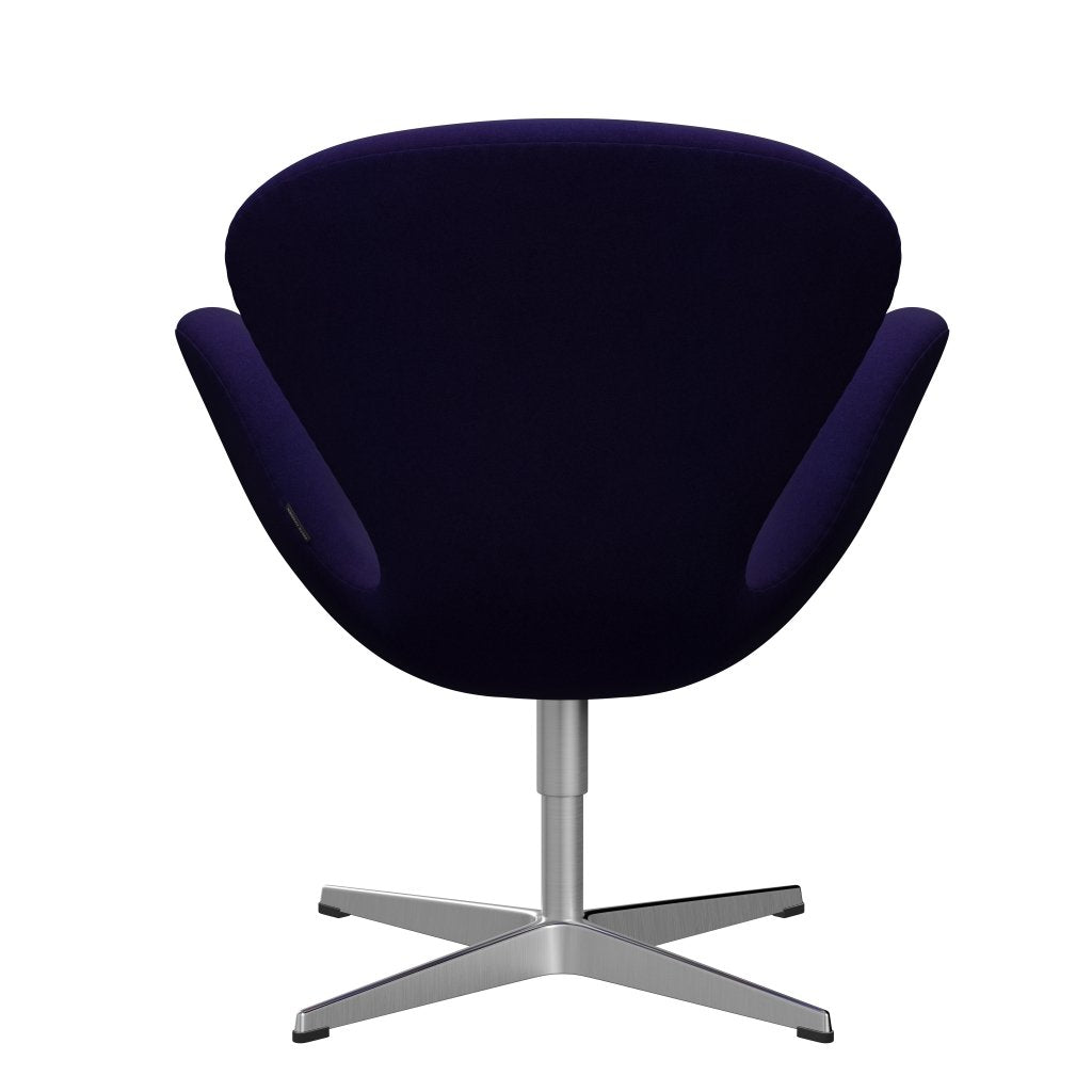 [product_category]-Fritz Hansen Swan Lounge Chair, Satin Brushed Aluminium/Divina Violet Dark (692)-Fritz Hansen-3320-DIV692-SPAL-FRI-4