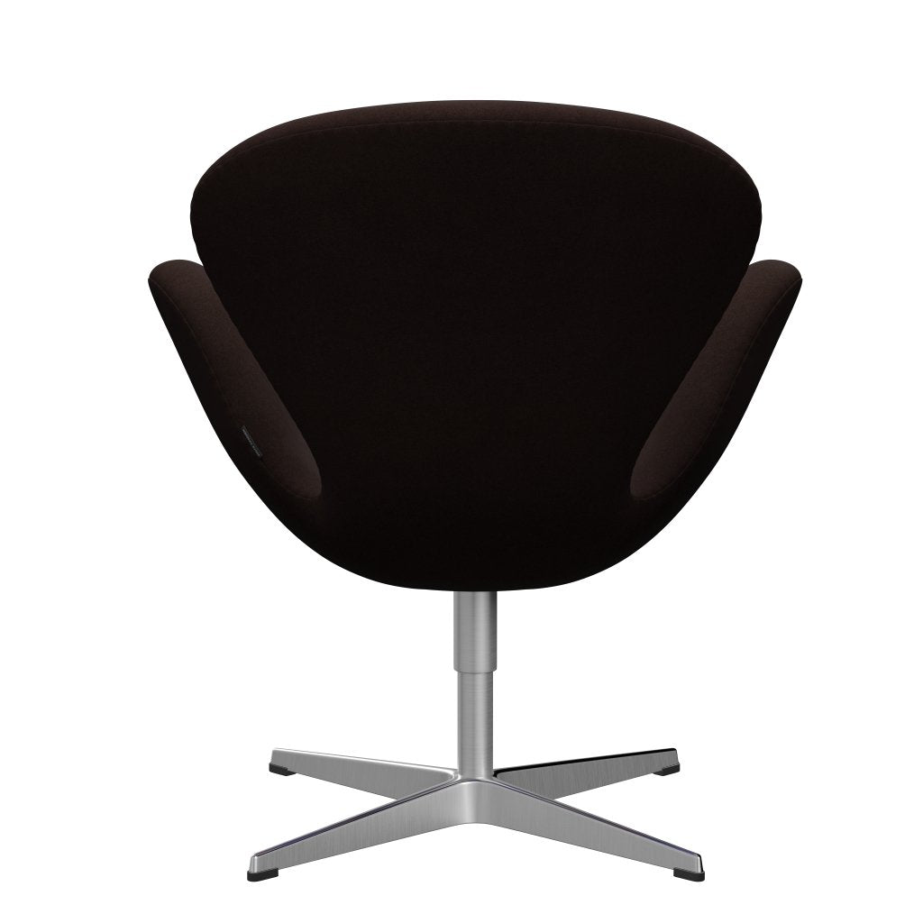 [product_category]-Fritz Hansen Swan Lounge Chair, Satin Brushed Aluminium/Divina Warm Brown-Fritz Hansen-3320-DIV393-SPAL-FRI-4