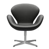  Swan™ Lounge Chair Satin Brushed Aluminium/Essential Black