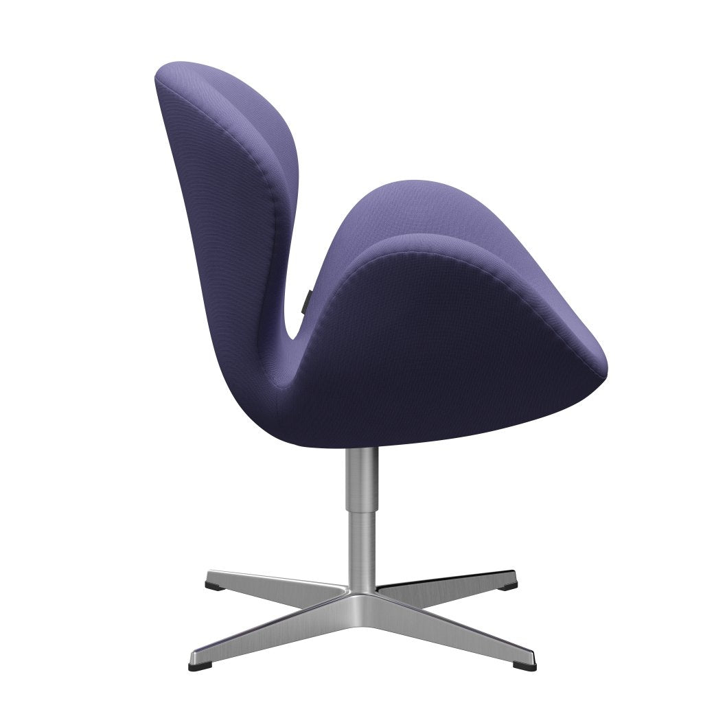 [product_category]-Fritz Hansen Swan Lounge Chair, Satin Brushed Aluminium/Fame Blue Violet-Fritz Hansen-3320-F65081-SPAL-FRI-3