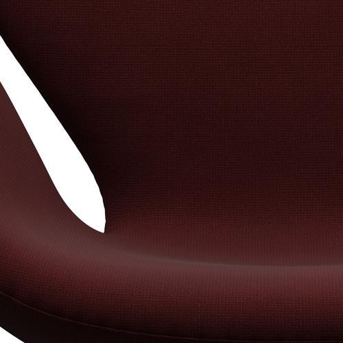 [product_category]-Fritz Hansen Swan Lounge Chair, Satin Brushed Aluminium/Fame Dark Bordeaux-Fritz Hansen-3320-F64167-SPAL-FRI-6