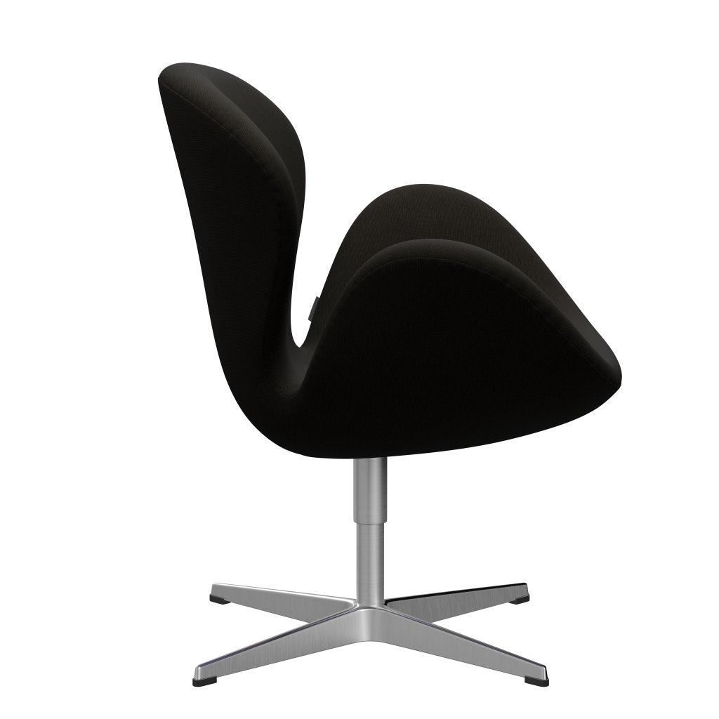 [product_category]-Fritz Hansen Swan Lounge Chair, Satin Brushed Aluminium/Fame Dark-Fritz Hansen-3320-F61134-SPAL-FRI-3