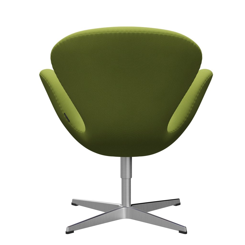 [product_category]-Fritz Hansen Swan Lounge Chair, Satin Brushed Aluminium/Fame Light Grass Green-Fritz Hansen-3320-F68145-SPAL-FRI-4