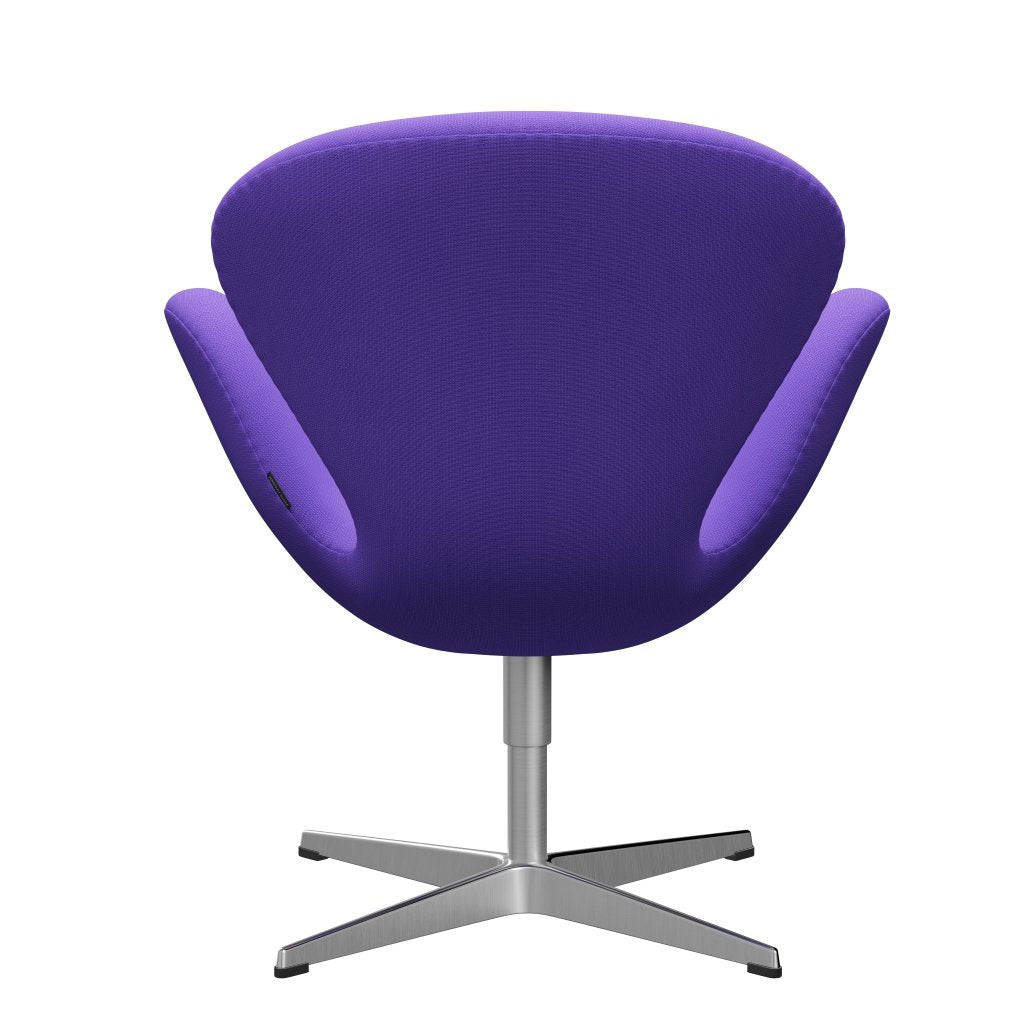 [product_category]-Fritz Hansen Swan Lounge Chair, Satin Brushed Aluminium/Fame Violet Light-Fritz Hansen-3320-F65083-SPAL-FRI-4