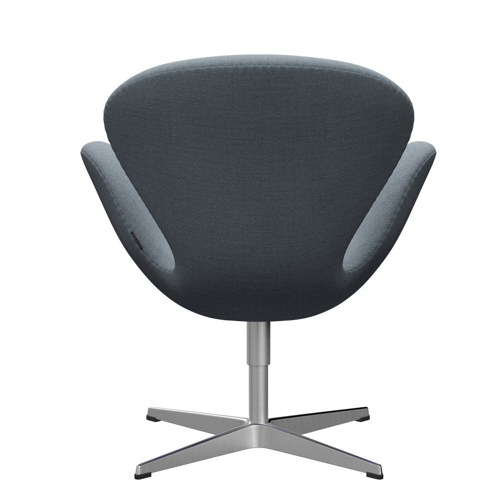 [product_category]-Fritz Hansen Swan Lounge Chair, Satin Brushed Aluminium/Fiord Blue/Grey-Fritz Hansen-3320-FIO751-SPAL-FRI-4