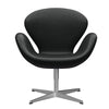  Swan™ Lounge Chair Satin Brushed Aluminium/Grace Black