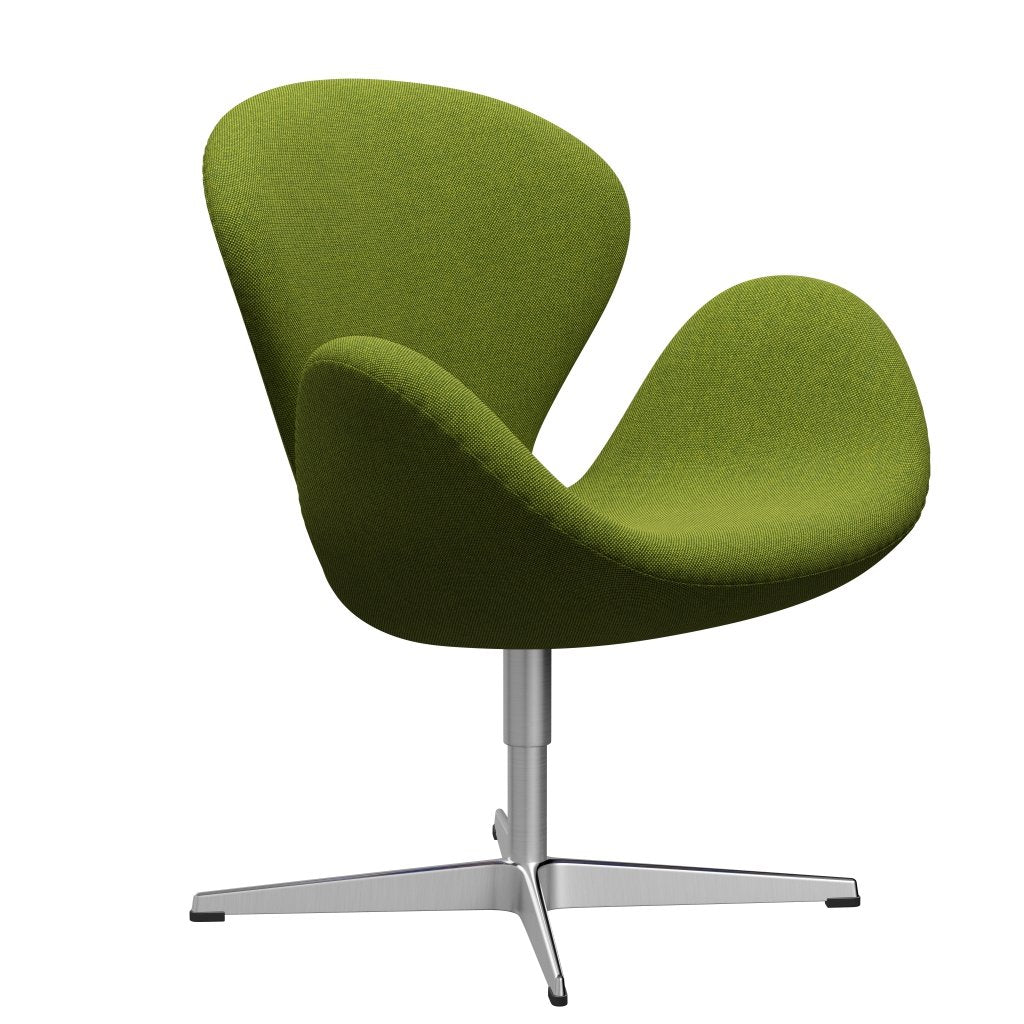 [product_category]-Fritz Hansen Swan Lounge Chair, Satin Brushed Aluminium/Hallingdal Green-Fritz Hansen-3320-HAL980-SPAL-FRI-2