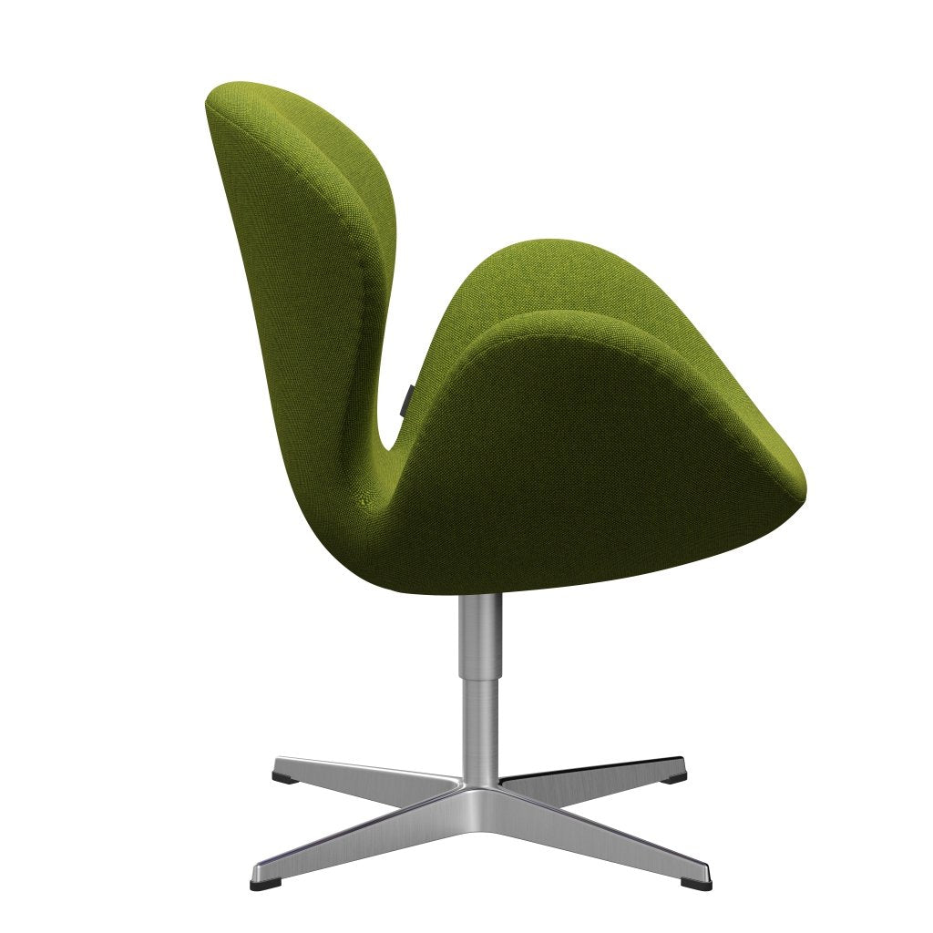 [product_category]-Fritz Hansen Swan Lounge Chair, Satin Brushed Aluminium/Hallingdal Green-Fritz Hansen-3320-HAL980-SPAL-FRI-3