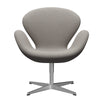  Swan™ Lounge Chair Satin Brushed Aluminium/Hallingdal Light Grey (113)