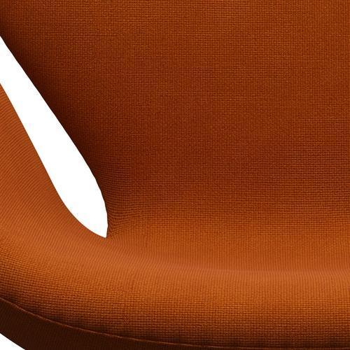 [product_category]-Fritz Hansen Swan Lounge Chair, Satin Brushed Aluminium/Hallingdal Orange (547)-Fritz Hansen-3320-HAL547-SPAL-FRI-6