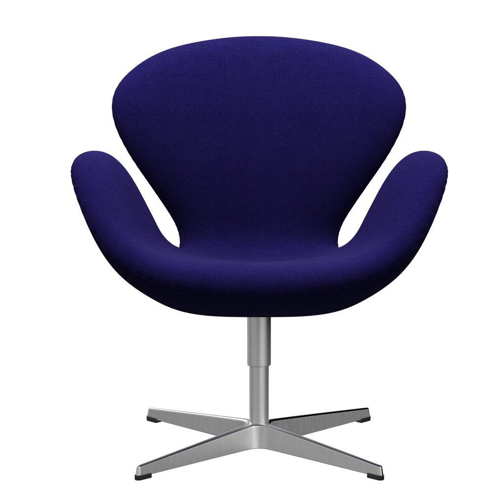 [product_category]-Fritz Hansen Swan Lounge Chair, Satin Brushed Aluminium/Hallingdal Violet Dark-Fritz Hansen-3320-HAL763-SPAL-FRI-1