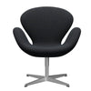  Swan™ Lounge Chair Satin Brushed Aluminium/Hallingdal Violet/Green