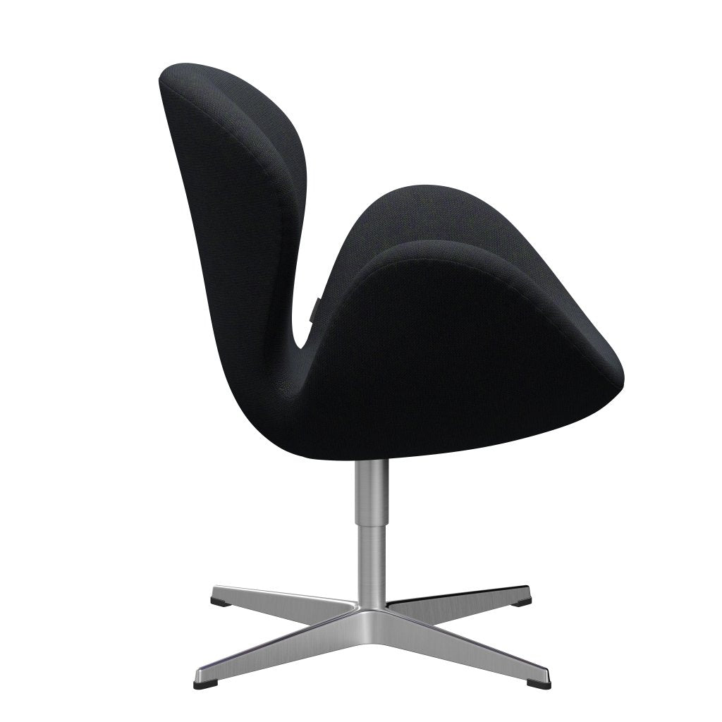 [product_category]-Fritz Hansen Swan Lounge Chair, Satin Brushed Aluminium/Hallingdal Violet/Green-Fritz Hansen-3320-HAL968-SPAL-FRI-3
