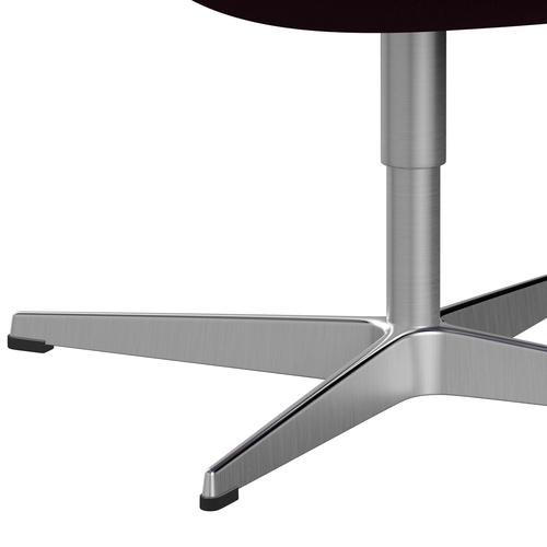 [product_category]-Fritz Hansen Swan Lounge Chair, Satin Brushed Aluminium/Hallingdal Wine Red/Violet-Fritz Hansen-3320-HAL573-SPAL-FRI-7