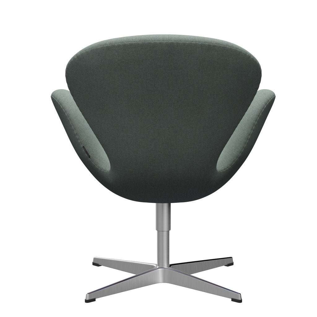[product_category]-Fritz Hansen Swan Lounge Chair, Satin Brushed Aluminium/Re Wool Light Aquamarine/Natural-Fritz Hansen-3320-REW868-SPAL-FRI-4