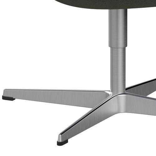 [product_category]-Fritz Hansen Swan Lounge Chair, Satin Brushed Aluminium/Re Wool Lime Green/Natural-Fritz Hansen-3320-REW408-SPAL-FRI-7