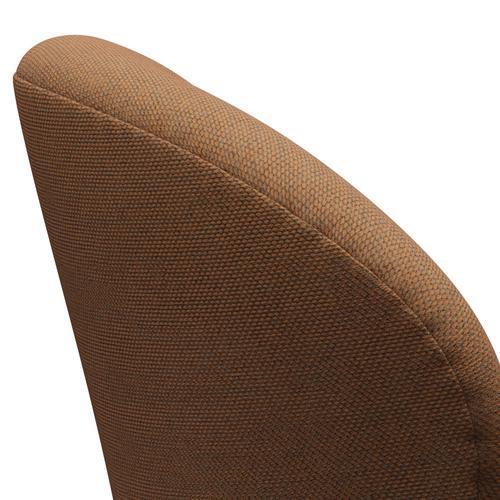 [product_category]-Fritz Hansen Swan Lounge Chair, Satin Brushed Aluminium/Re Wool Ornage/Natural-Fritz Hansen-3320-REW568-SPAL-FRI-5