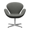  Swan™ Lounge Chair Satin Brushed Aluminium/Re Wool Taupe/Natural