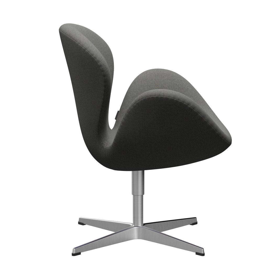 [product_category]-Fritz Hansen Swan Lounge Chair, Satin Brushed Aluminium/Re Wool Taupe/Natural-Fritz Hansen-3320-REW158-SPAL-FRI-3