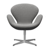  Swan™ Lounge Chair Satin Brushed Aluminium/Re Wool Wool White/Natural