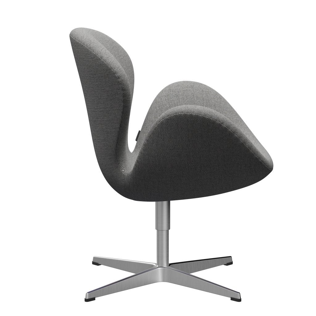 [product_category]-Fritz Hansen Swan Lounge Chair, Satin Brushed Aluminium/Re Wool Wool White/Natural-Fritz Hansen-3320-REW108-SPAL-FRI-3