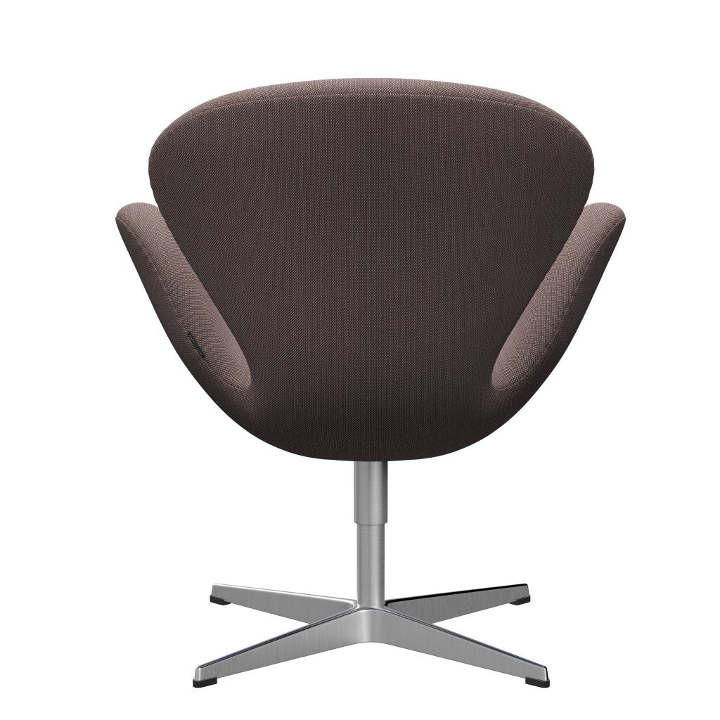 [product_category]-Fritz Hansen Swan Lounge Chair, Satin Brushed Aluminium/Steelcut Trio Orange/Light Grey/Black-Fritz Hansen-3320-STR416-SPAL-FRI-4