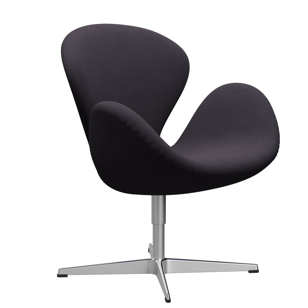 [product_category]-Fritz Hansen Swan Lounge Chair, Satin Brushed Aluminium/Steelcut Trio Warm Dark Blue-Fritz Hansen-3320-STR776-SPAL-FRI-2