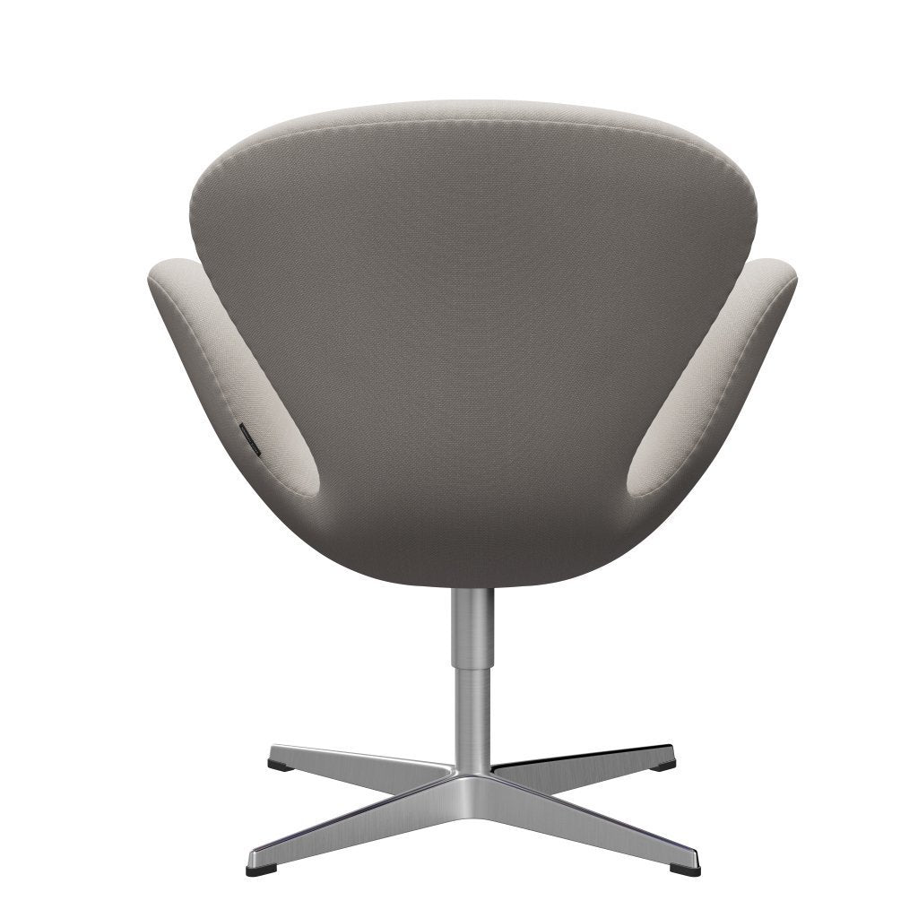 [product_category]-Fritz Hansen Swan Lounge Chair, Satin Brushed Aluminium/Steelcut Wool White-Fritz Hansen-3320-STI220-SPAL-FRI-4