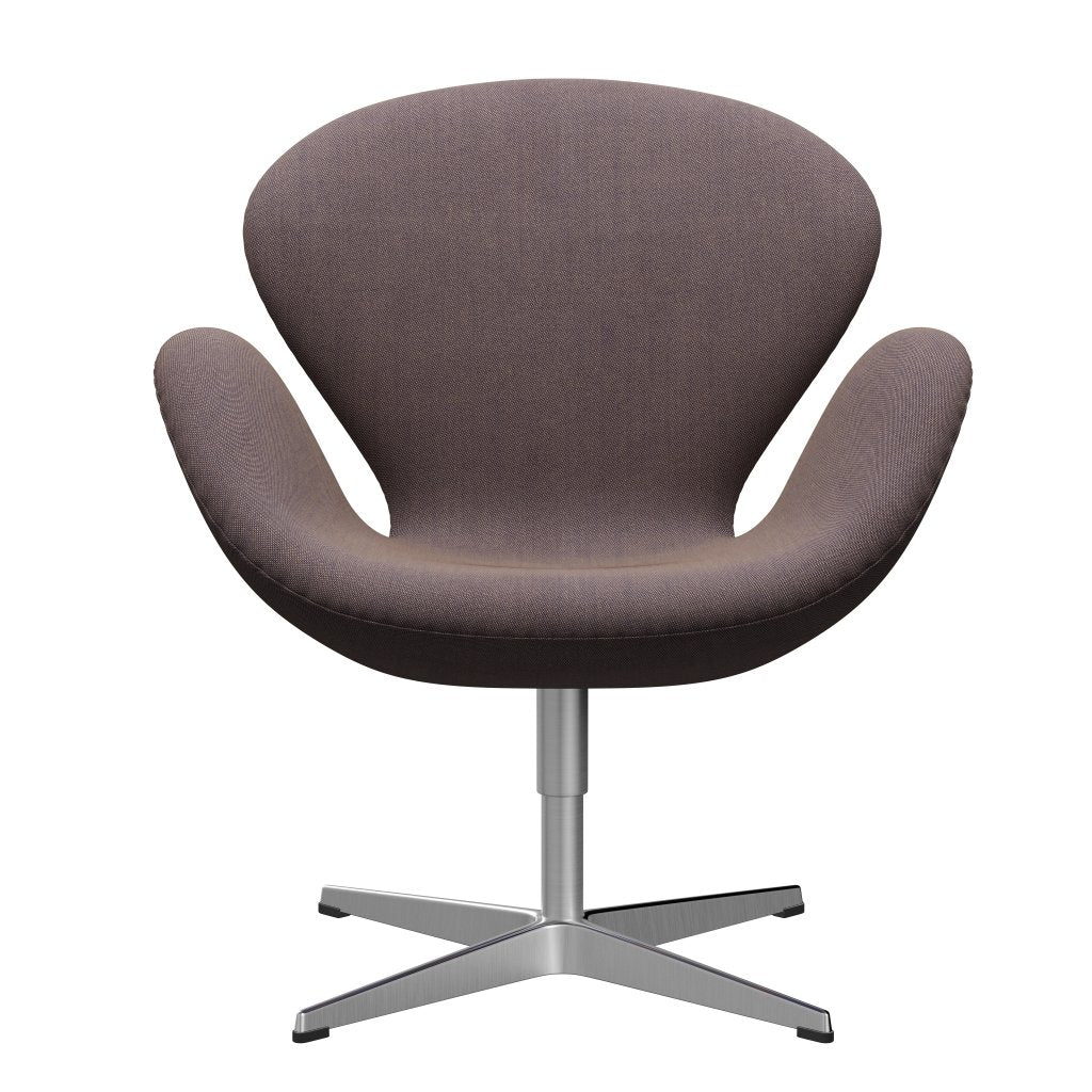 [product_category]-Fritz Hansen Swan Lounge Chair, Satin Brushed Aluminium/Strap Blue/Orange-Fritz Hansen-3320-RIM731-SPAL-FRI-1