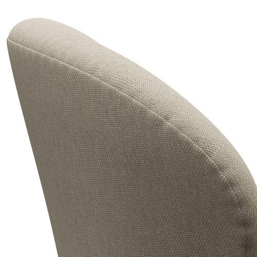 [product_category]-Fritz Hansen Swan Lounge Chair, Satin Brushed Aluminium/Sunniva Light Beige-Fritz Hansen-3320-SV233-SPAL-FRI-5