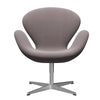  Swan™ Lounge Chair Satin Brushed Aluminium/Sunniva White/Violet