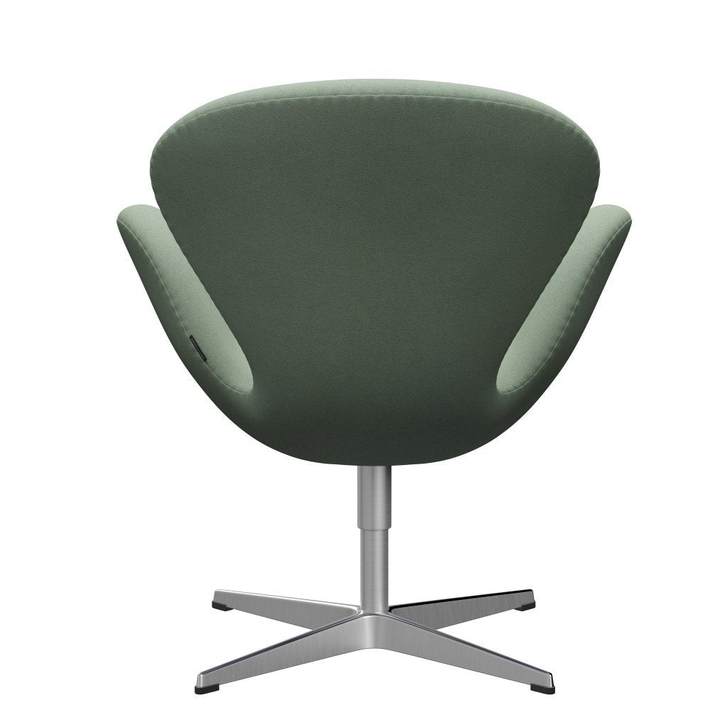 [product_category]-Fritz Hansen Swan Lounge Chair, Satin Brushed Aluminium/Tonus Mint Green-Fritz Hansen-3320-TON914-SPAL-FRI-4
