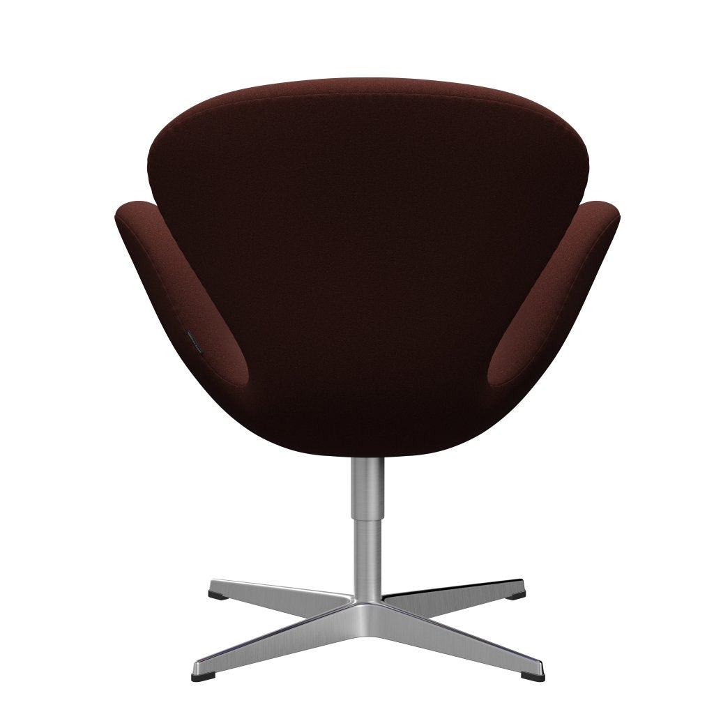 [product_category]-Fritz Hansen Swan Lounge Chair, Satin Brushed Aluminium/Tonus Warm Brown (374)-Fritz Hansen-3320-TON374-SPAL-FRI-4