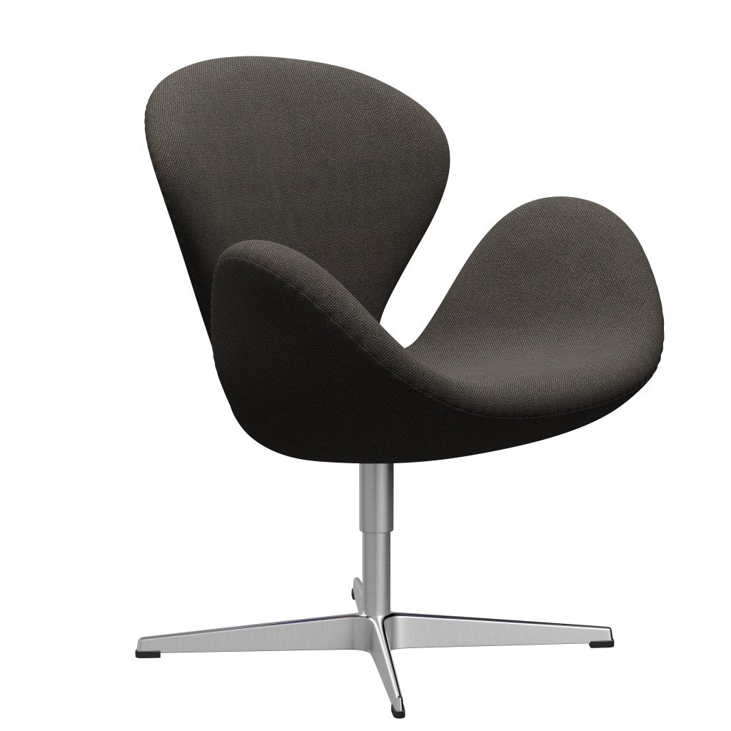 [product_category]-Fritz Hansen Swan Lounge Chair, Satingbrushed Aluminium/Hallingdal Charcoal Light-Fritz Hansen-3320-HAL153-SPAL-FRI-2