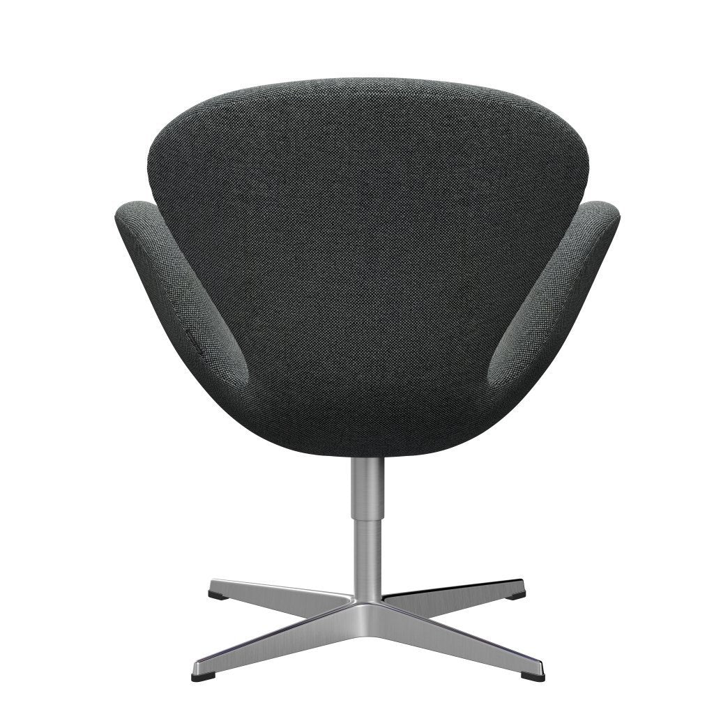 [product_category]-Fritz Hansen Swan Lounge Chair, Satingbrushed Aluminium/Hallingdal White/Brown-Fritz Hansen-3320-HAL126-SPAL-FRI-4